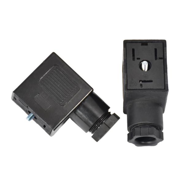 Waterproof Female Solenoid Cable Connector With Molded Onlead