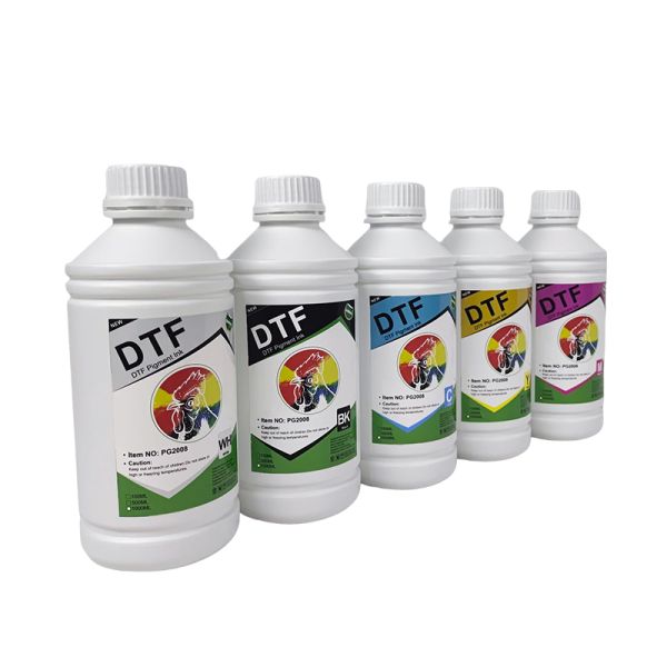 High Quality PET Film White Ink Heat Transfer Pigment DTF Ink for I3200 7600 7800 Printer Head