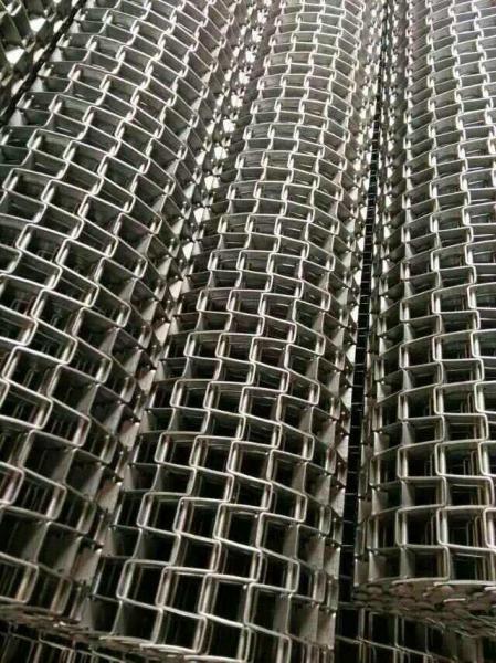 Flat Stainless Steel Wire Conveyor Belt Acid And Alkali Resistant