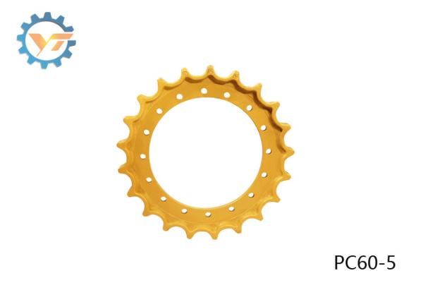 Pièces d'Assemblée de train d'atterrissage d'excavatrice d'OEM de roue d'entraînement du jaune PC60-5