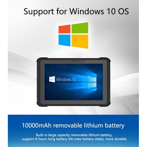 ПК Windows 10 планшета RS232 10000mAh изрезанный, BT4.2 планшет Windows 10,1 дюймов