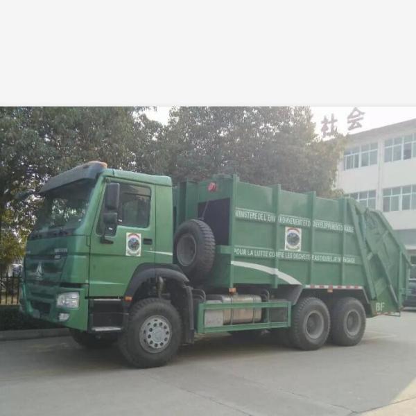 heavy duty sanitation HOWO 6x4 371 hp 28 cbm compression garbage truck