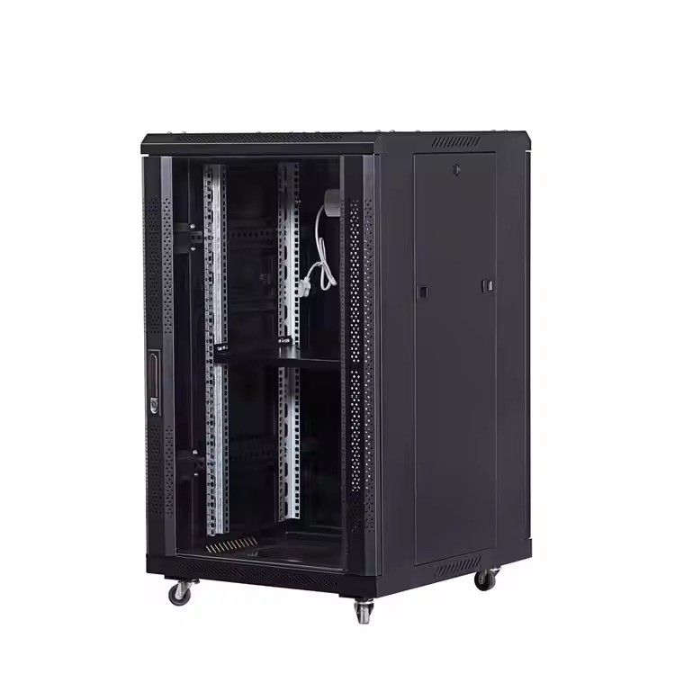 18U 800*800*1000mm Data Center Server Rack with 2.0mm Thickness and Tempered Glass Door