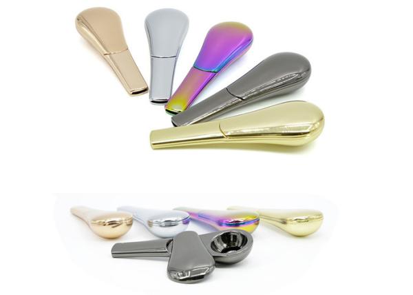 Detachable Spoon Ladle Dry Herb Pipe Zinc Alloy Anodized 24 Mm / 0.94 Inches