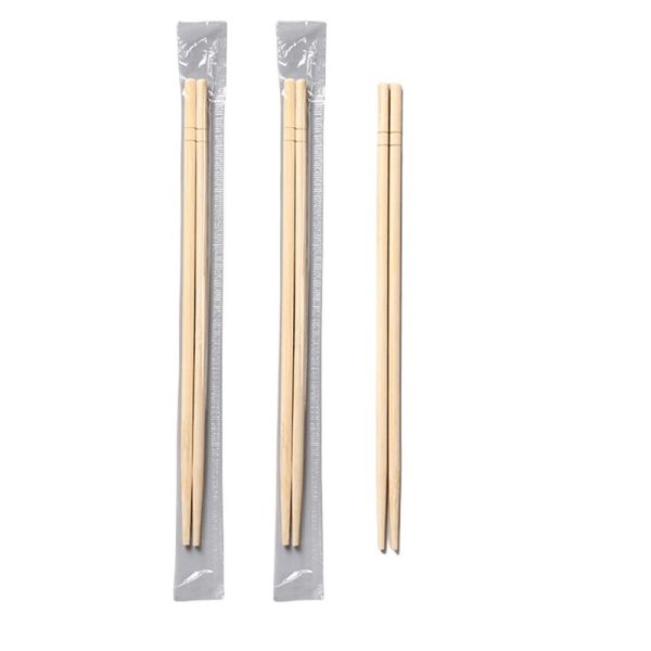 Custom Logo Bamboo Disposable Round Chopsticks for Household/Restaurant/Hotel Dining Experience