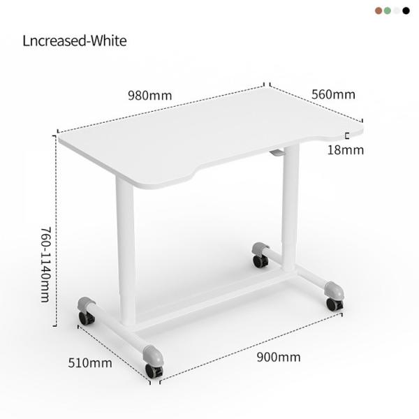 Aumente a produtividade de seu filho com uma mesa de estudo de madeira ajustável pneumaticamente