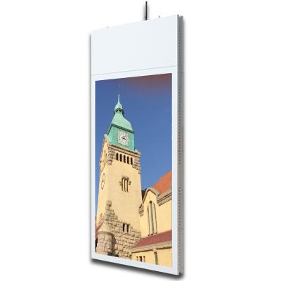 Customized Color Hanging Digital Signage Explosion Proof Glass For Window Advertising