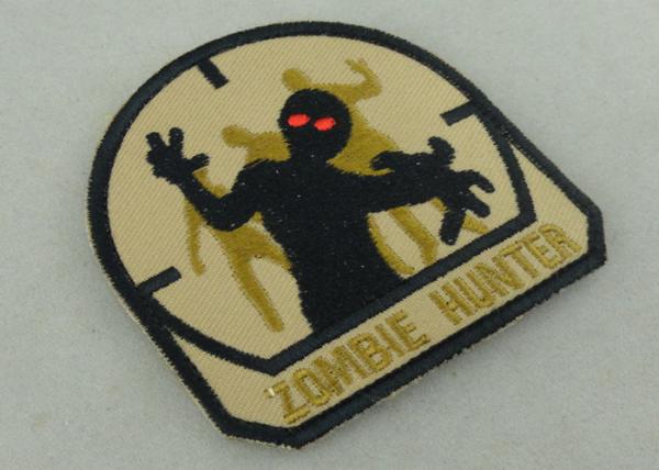 Economic Military Uniform Badges ,  Iron Glue Cotton Fabric Embroidered Patches