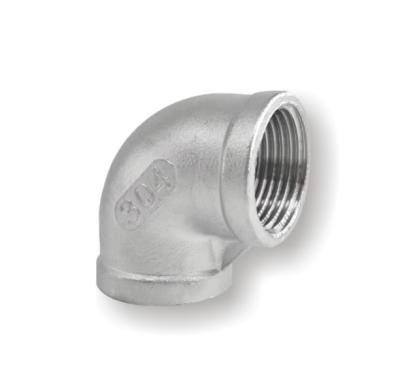 90 Degree Stainless Steel Elbow Pipe SS Inner Screw Bent Female Casting Threaded