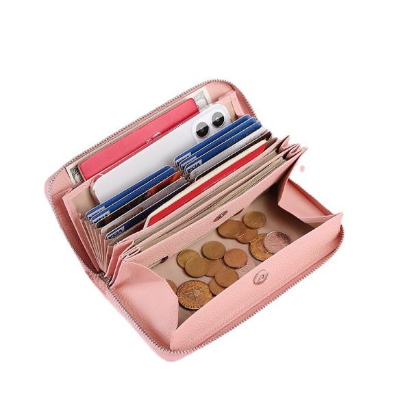 Newest Fashinable 2024 Korean Fashion Female Clutch Card Holder Wallet Women Pu Leather Luxury Long Wallets