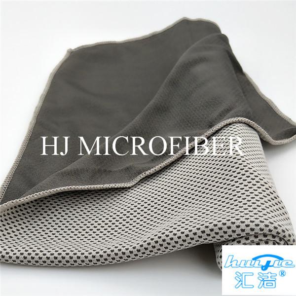 Customized Microfiber Cleaning Cloth Towel Grey Color Square Shape Bath Beach Towel 40*60cm