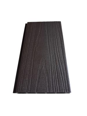 Wood Grain WPC Fencing 160*20 Anti-UV Wood Plastic Composite Fence Board Hollow Fence Panel