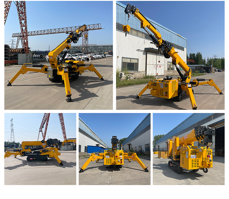 HTSC300-3 Ton Crawler Spider Crane with 10.5m Max Working Radius