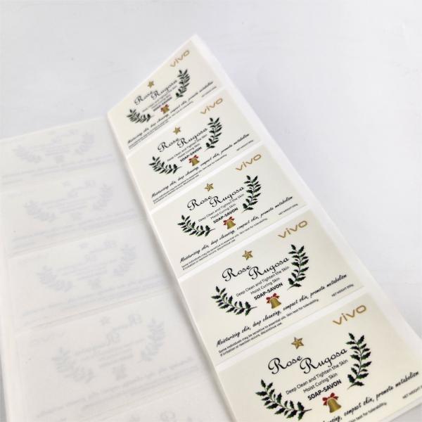 Étiquette adhésive en PVC PE imperméable à l'eau High Quality Sticker Paper