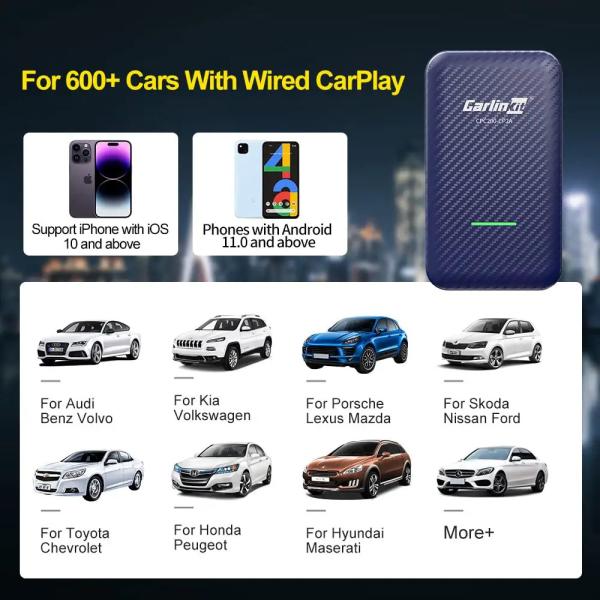 CP2A Wireless Android Auto Apple CarPlay Dongle Auto Connect Adapter