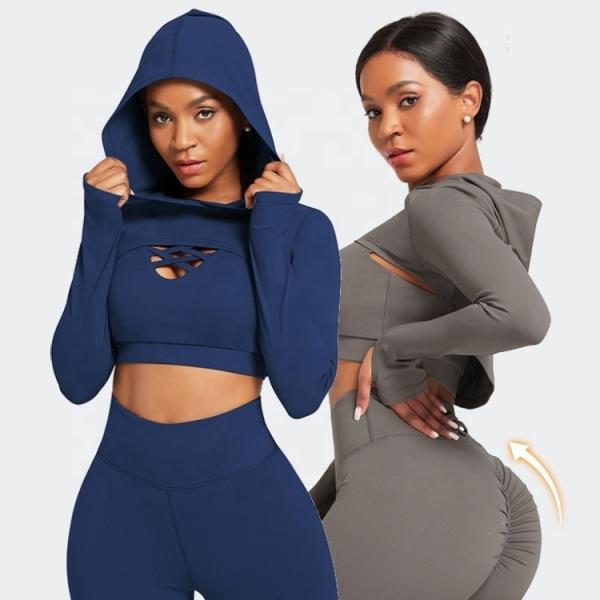 OEM/ODM Designs WAISTDEAR Manga longa Desporto conjunto para mulheres Ginásio Top 3 Piece Set Sportswear
