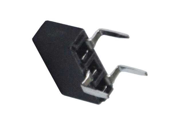 Black Single Row Header Connector 2.54 Female Header SMT Type Fireproof