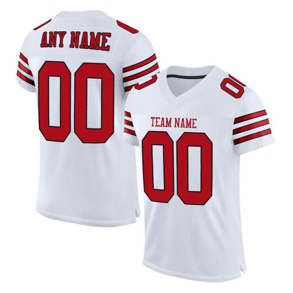Odorless Mesh Printed Football Jersey Breathable Round Collar