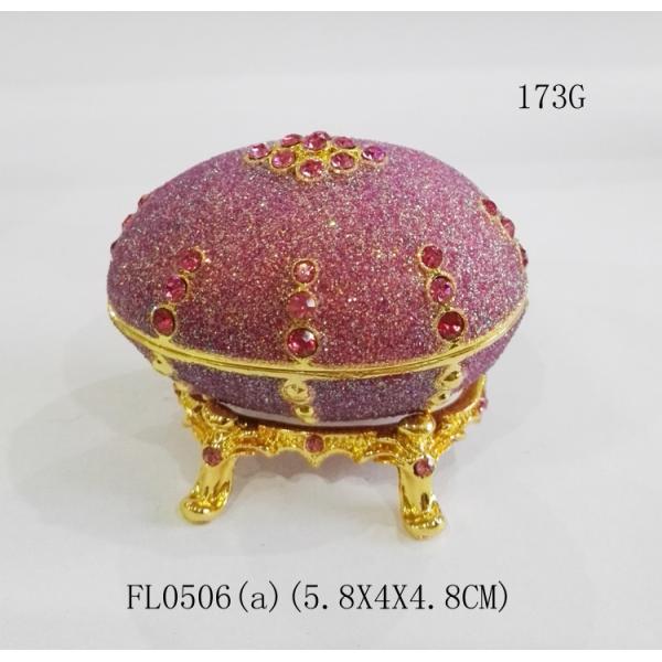 Home decor easter egg jewelry box faberge egg trinket box