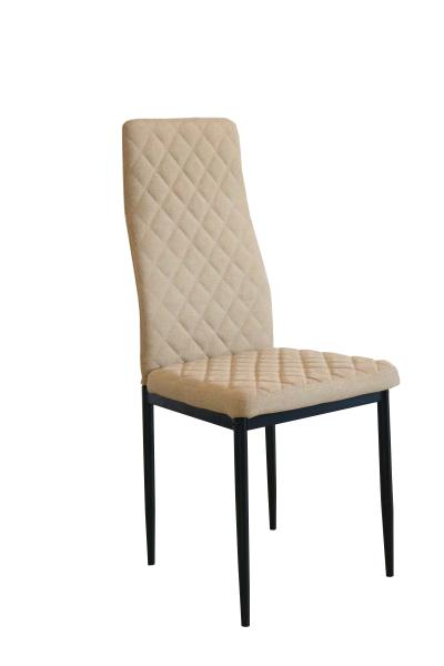 Upholstered Diamond Lines ODM Grey Fabric Dining Chairs