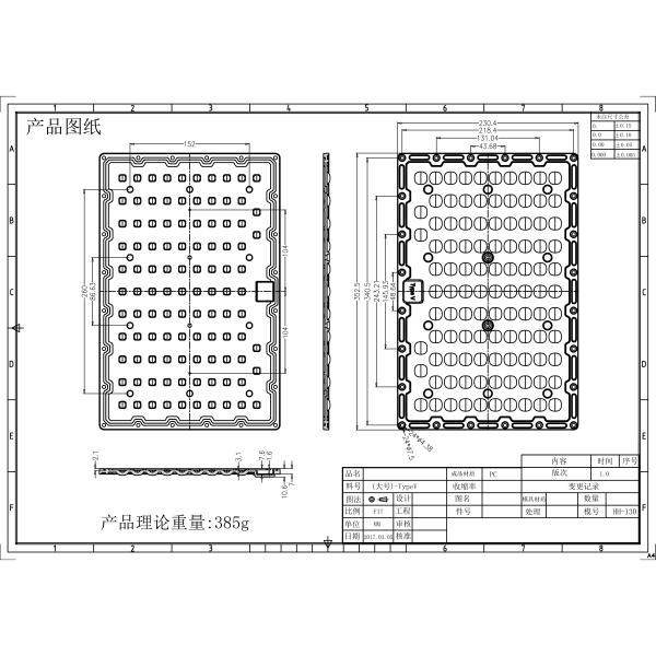 PC Material 3030 LED Lighting Lens For Outdoor Street Flood Lamp