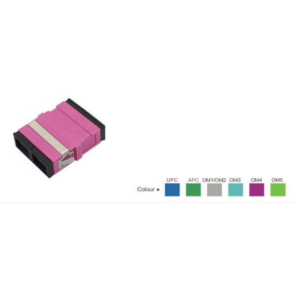 Переходник/муфта оптического волокна SC OM4 DX без фланца