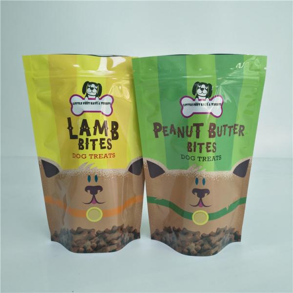 Dog Treat Storage Pet Food Bag  Laminated Plastic Reusable Vacuum Organic Pouch