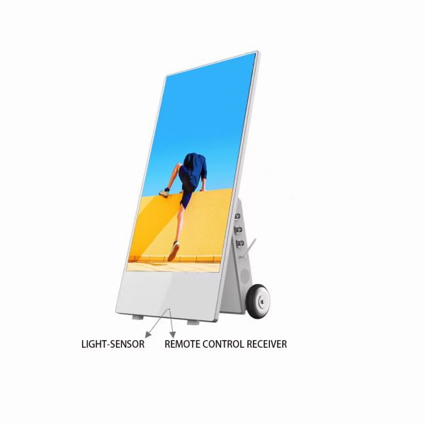 43-Inch High Brightness 2000cd/m2 Battery Powered Digital Signage Advertising Kiosk LCD Media Player