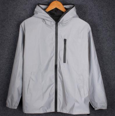 Young People Mens Reflective Jacket Outdoor Soft Shell Plain Color Thin Design