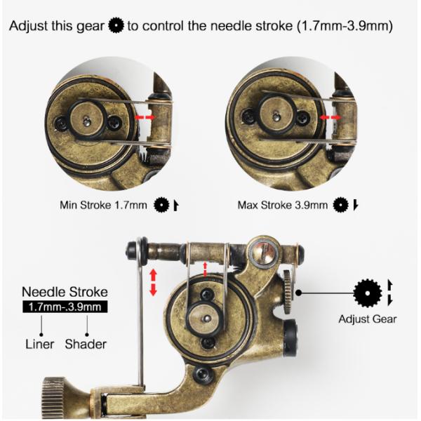 Electric 10W Strong Motor Master Rotary Tattoo Machine Gun DC 5.5 Body Art Lucky Elephant