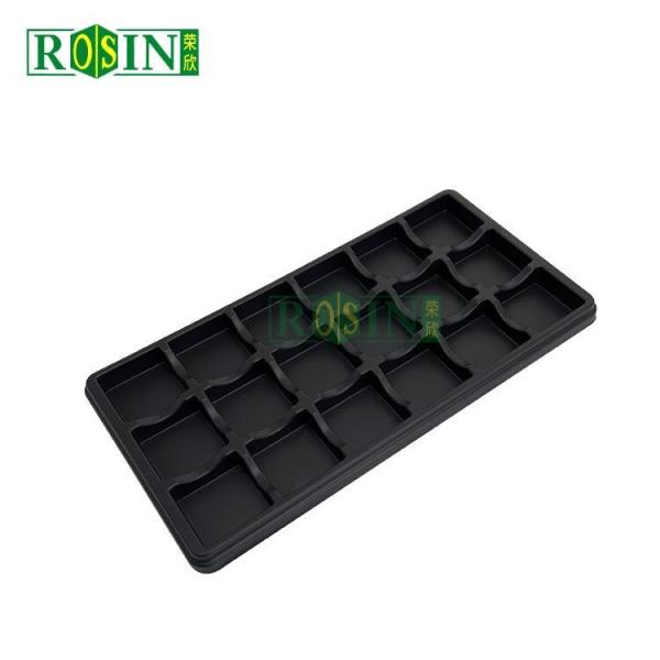 Custom 5 Cavity Chocolate Insert Trays Disposable Blister PP With Clear Lid