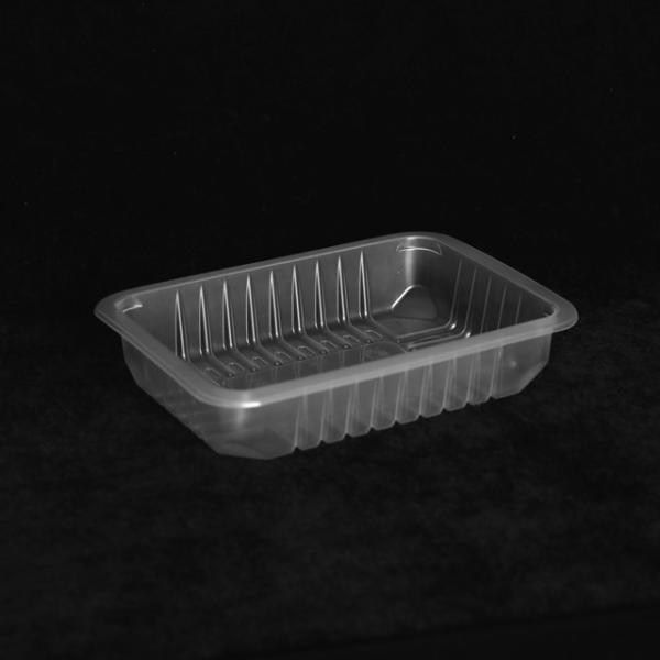 220 X 160 X 70MM Plastic Disposable Trays PP Disposable Meal Trays For Food