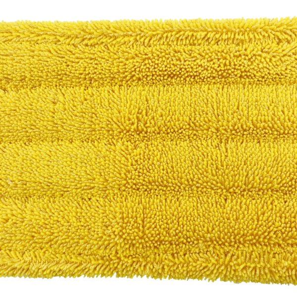 Twist Pile Metal Buckles Clip Flat Mop Refill Pad 18 Inch Yellow