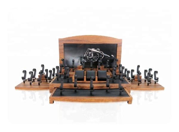 Natural Wood Watch Display Stand /  Watch Display Set Silk Screen Logo