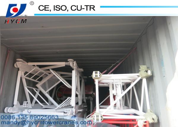 QTD4015/40m Boom Luffing Jib Tower Crane 6T Load Split Mast Section Save Containers