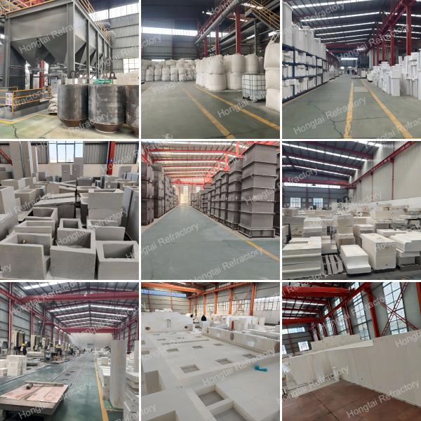 Самый продаваемый расплавленный огневой блок AZS с остатками ZrO2 32-41% и содержанием Al2O3 в %