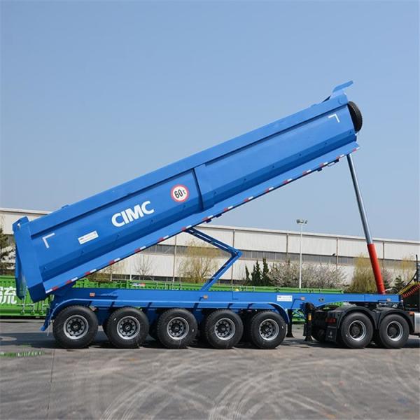 CIMC 5 Axle Tractor Tipper Trailer for Sale Hydraulic Tipping In Africa