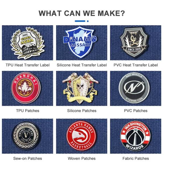 Factory Customized Heat Transfer TPU Labels Embossed 3D TPU Logo Patches Brand Patch for Garment