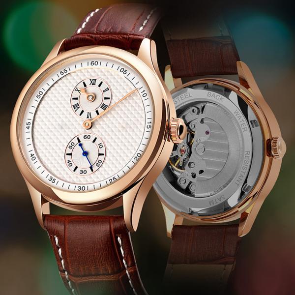 ROHS Automatic Mechanical Watch Single Pin Pointer Detached 30M Waterproof