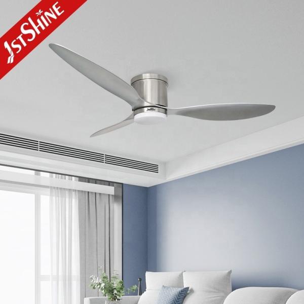 Ventilador de teto LED controlado remotamente para design de escritório doméstico moderno e espaços de teto baixo