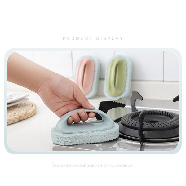 Escovas de limpeza fortes do agregado familiar da faixa com punho, escova de limpeza do banheiro