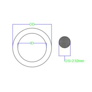 Wire Diameter 2.62mm O Ring Seals AS568 Standard Black 70 Shore A 90 Shore A