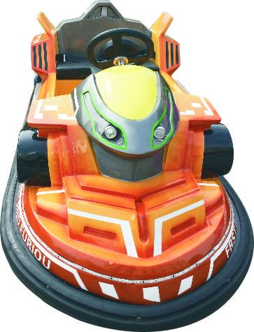 24V Voltage Kids Bumper Car , Orange Adult Bumper Cars 2 Pcs Batteries