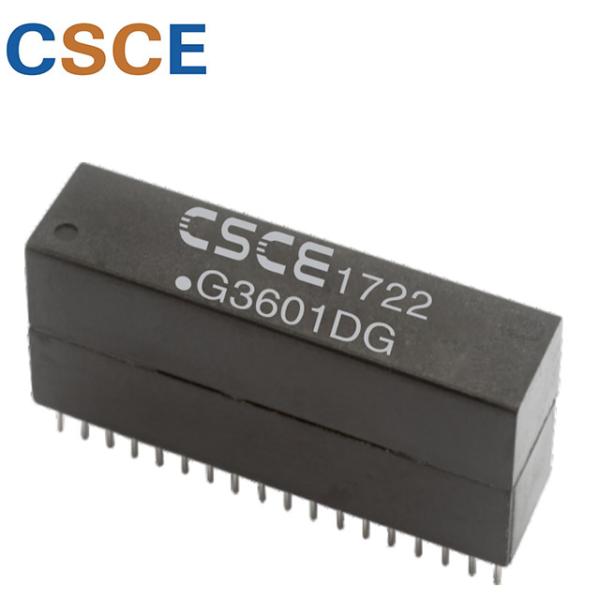 DIP / 36 Pin Ethernet Lan Transformer , High Frequency Lan Isolation Transformer