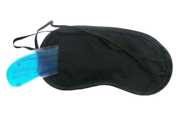 Cool Pack Black eye shade for sleeping With Common Design / Customized Logo