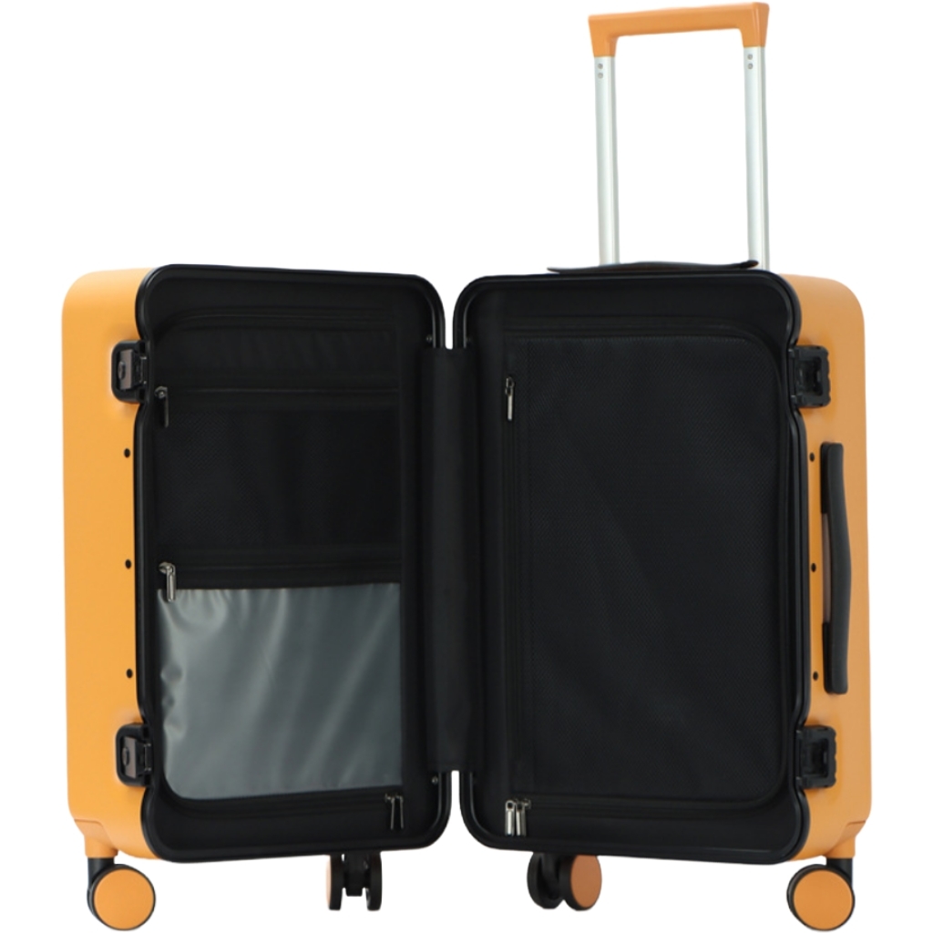 Classic Durable PC Carry-On Luggage Set Lock Drawbar Wide Telescopic Handle Custom Logo Unisex Holiday Business Travel