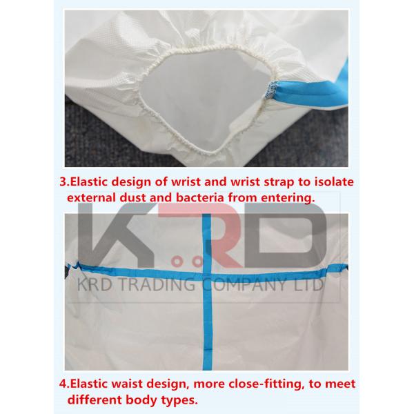 Antivirus Medical Disposable coverall Protective Clothing CE certificate suit