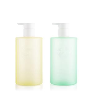 Цилиндрический пластиковый шампунь разливает бутылки по бутылкам насоса штейновой картины маслом 350ML пустые