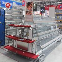 96 pássaros/cor ajustada de Mesh Battery Chicken Cage Silver do fio