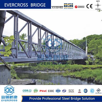 Double Lane Modular Steel Bridge Prefabricated Truss Bridge Fast Installed